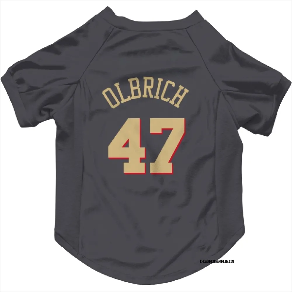 Chicago Bulls Lachlan Olbrich Gray Pet Jersey for Dog & Cat