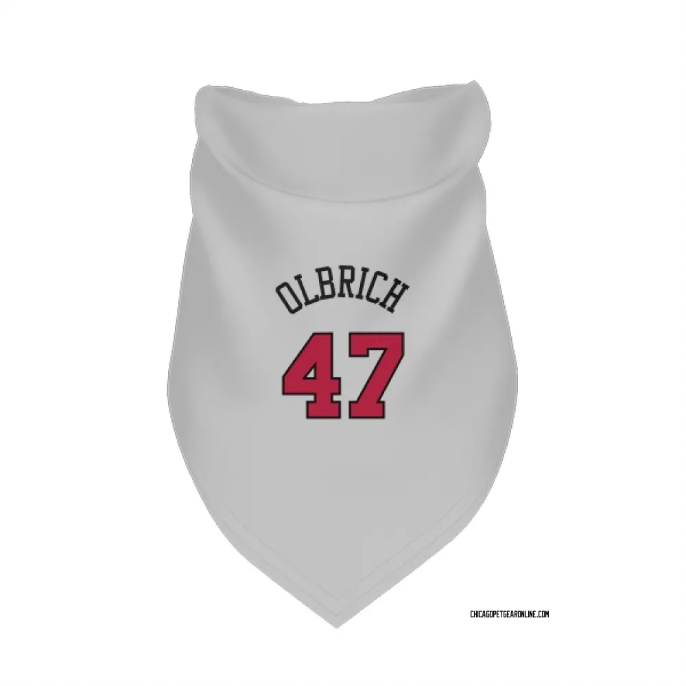 Chicago Bulls Lachlan Olbrich White Pet Bandana for Dog & Cat