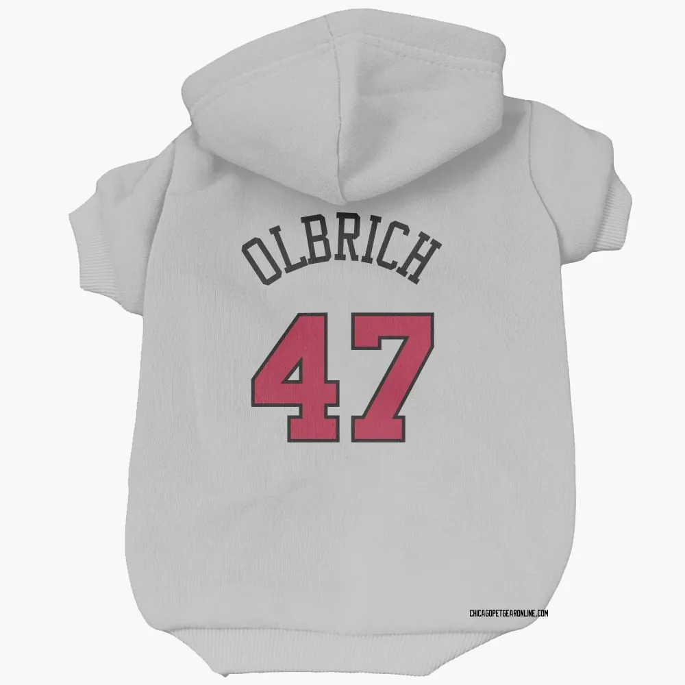 Chicago Bulls Lachlan Olbrich White Pet Hoodie for Dog & Cat