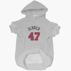 Chicago Bulls Lachlan Olbrich White Pet Hoodie for Dog & Cat
