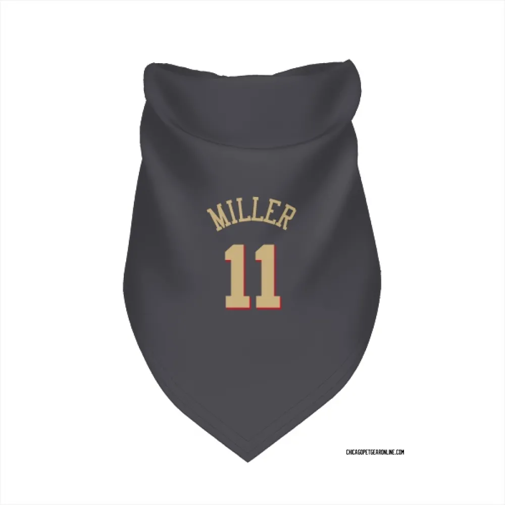Chicago Bulls Leonard Miller Gray Pet Bandana for Dog & Cat