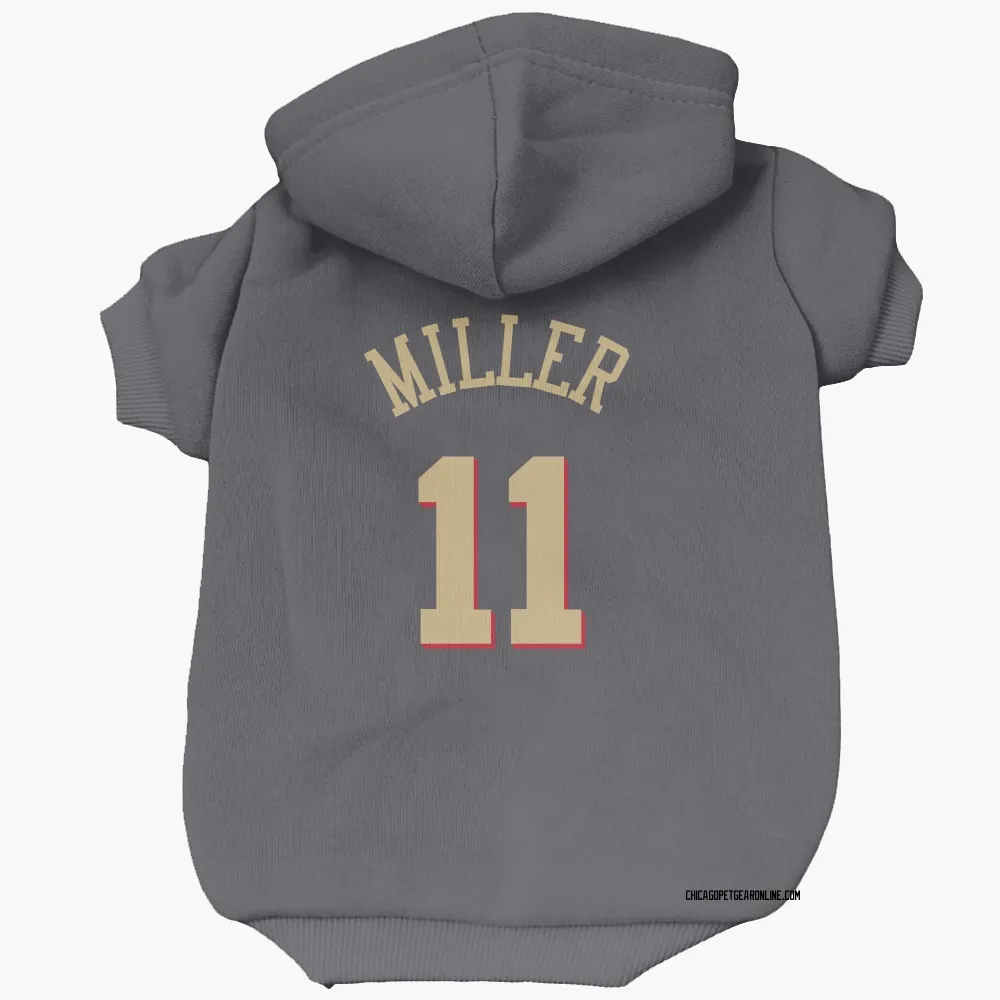 Chicago Bulls Leonard Miller Gray Pet Hoodie for Dog & Cat