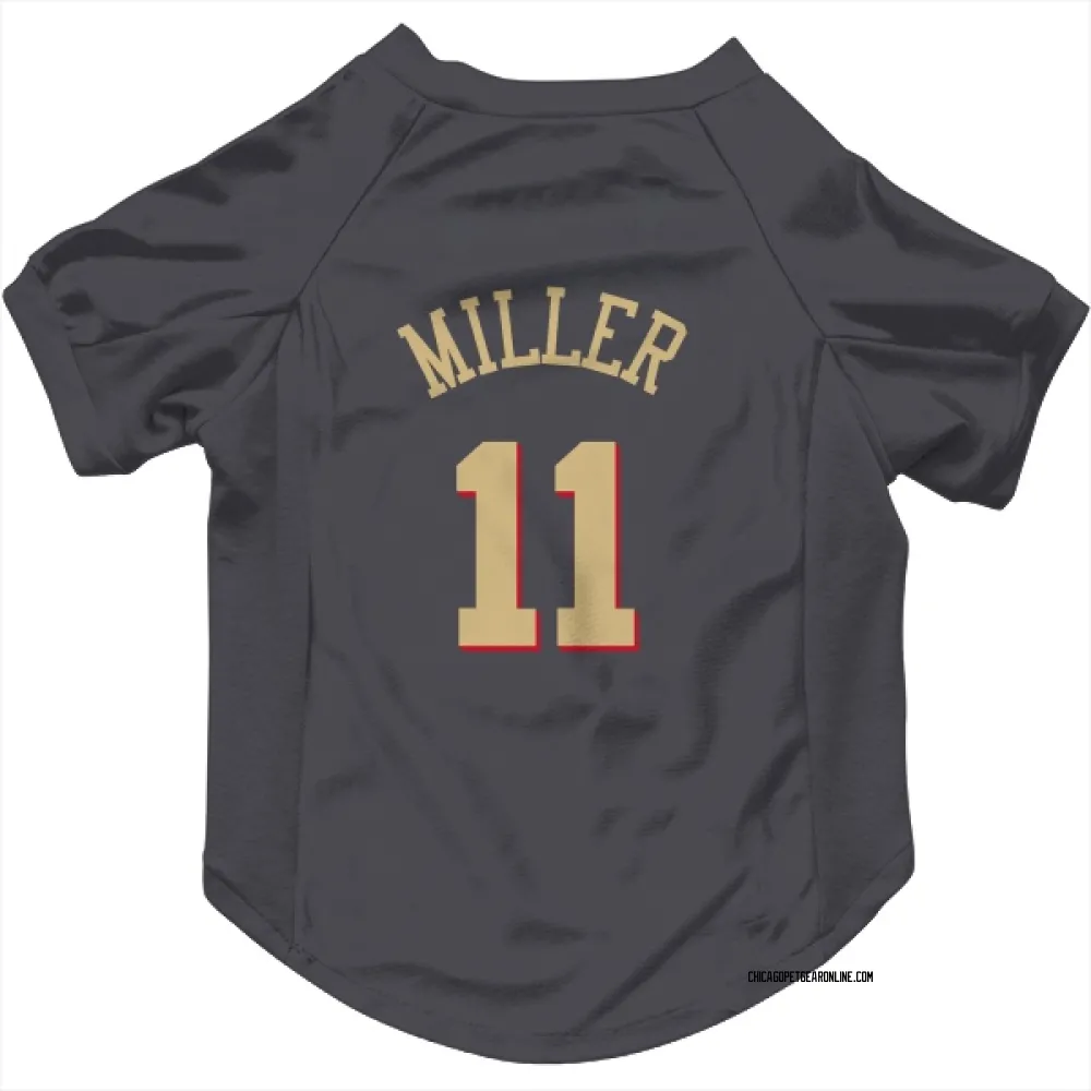Chicago Bulls Leonard Miller Gray Pet Jersey for Dog & Cat