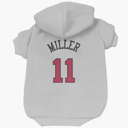 Chicago Bulls Leonard Miller White Pet Hoodie for Dog & Cat