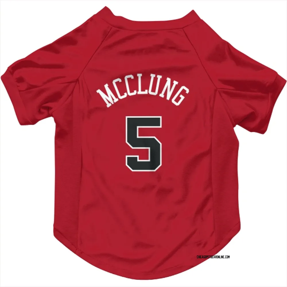 Chicago Bulls Mac McClung Red Pet Jersey for Dog & Cat