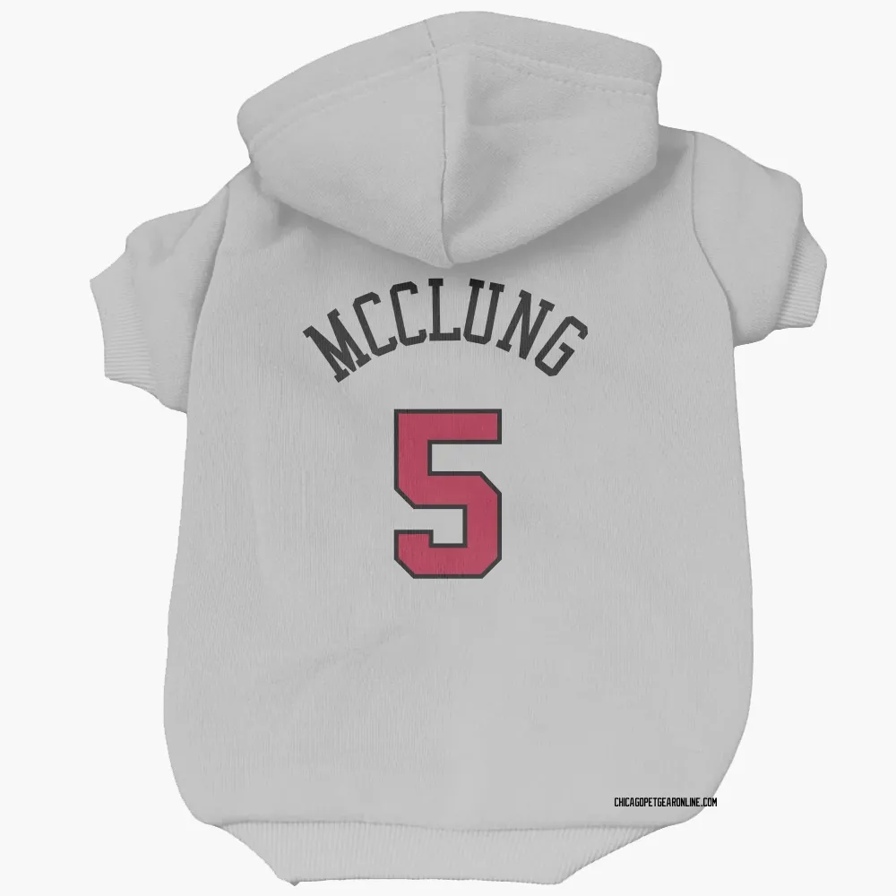 Chicago Bulls Mac McClung White Pet Hoodie for Dog & Cat