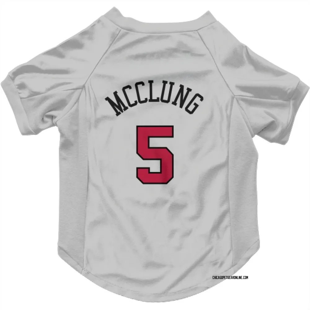 Chicago Bulls Mac McClung White Pet Jersey for Dog & Cat