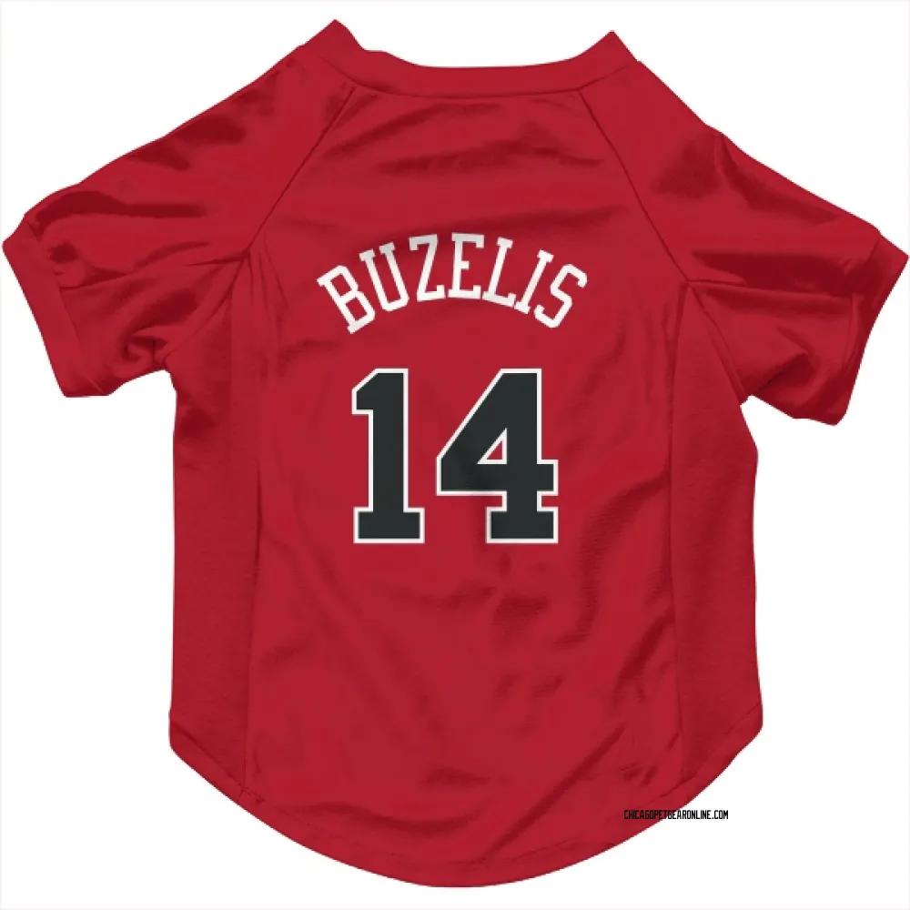 Chicago Bulls Matas Buzelis Red Pet Jersey for Dog & Cat