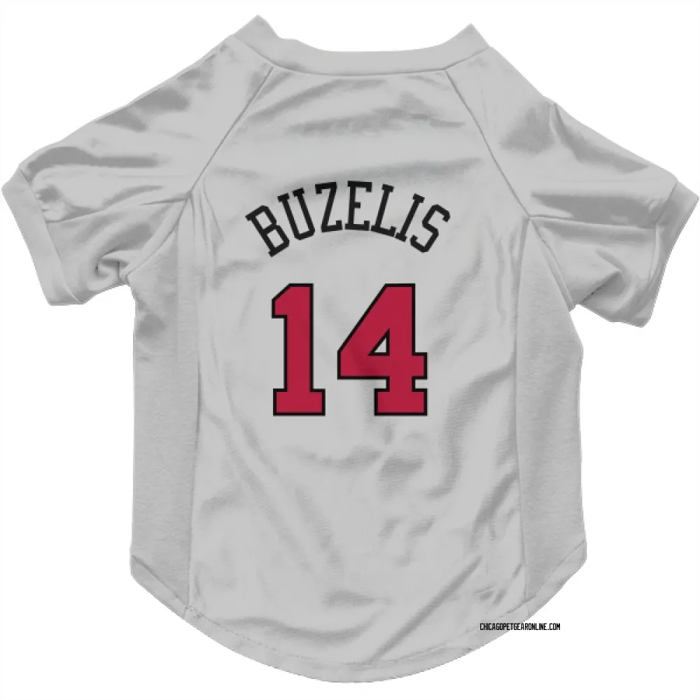 Chicago Bulls Matas Buzelis White Pet Jersey for Dog & Cat