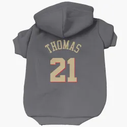 Chicago Bulls Matt Thomas Gray Pet Hoodie for Dog & Cat