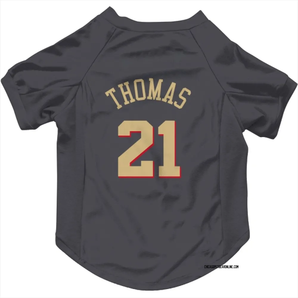 Chicago Bulls Matt Thomas Gray Pet Jersey for Dog & Cat