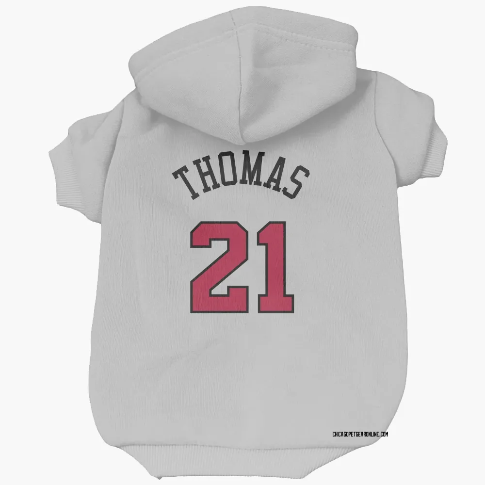 Chicago Bulls Matt Thomas White Pet Hoodie for Dog & Cat