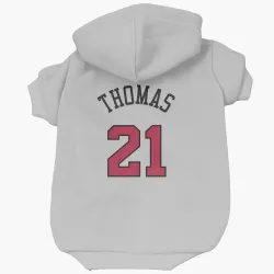 Chicago Bulls Matt Thomas White Pet Hoodie for Dog & Cat