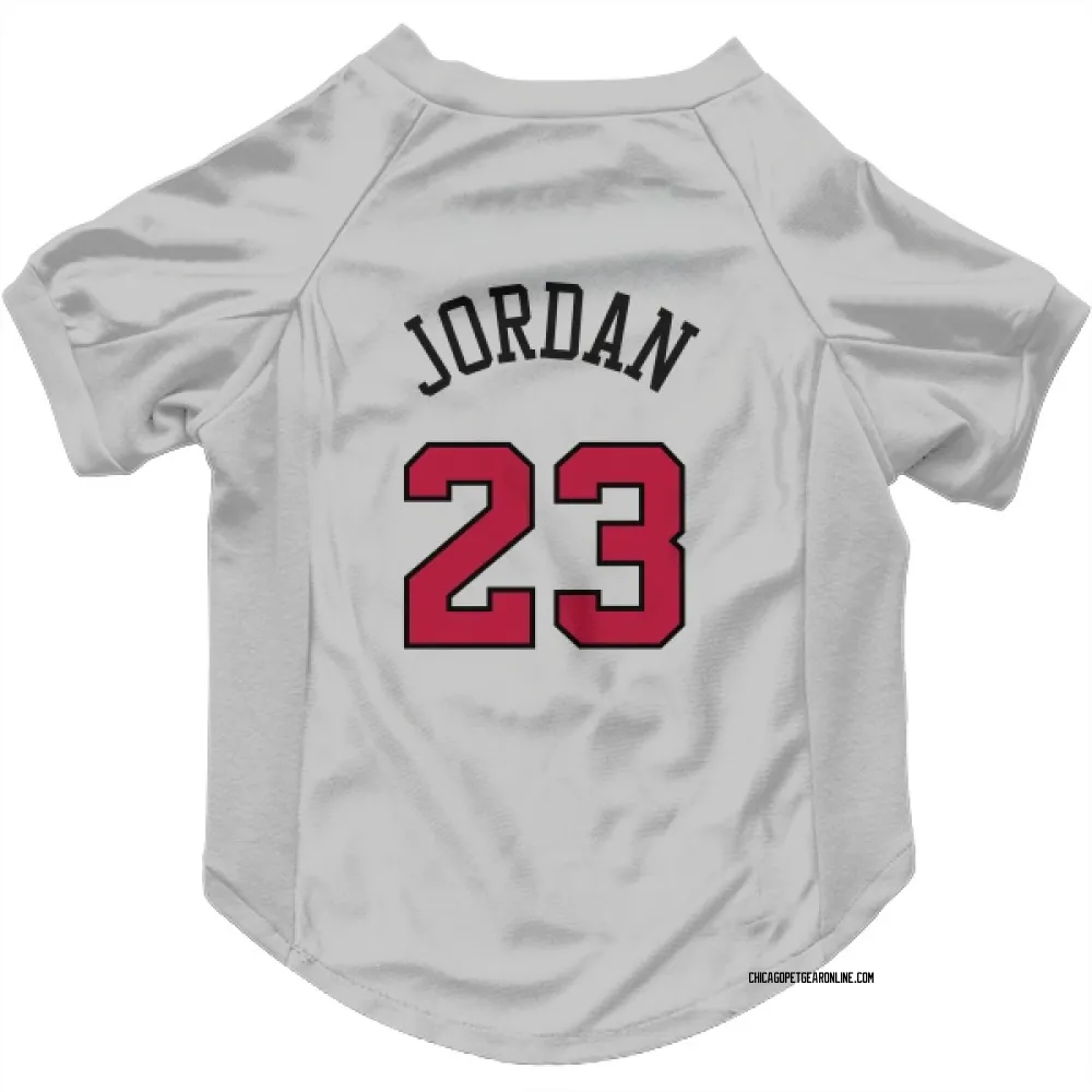 Chicago Bulls Michael Jordan White Pet Jersey for Dog & Cat