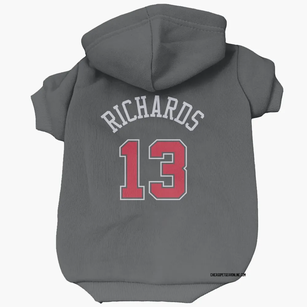 Chicago Bulls Nick Richards Black Pet Hoodie for Dog & Cat