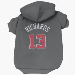 Chicago Bulls Nick Richards Black Pet Hoodie for Dog & Cat