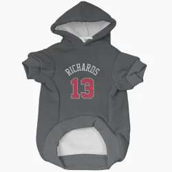 Chicago Bulls Nick Richards Black Pet Hoodie for Dog & Cat