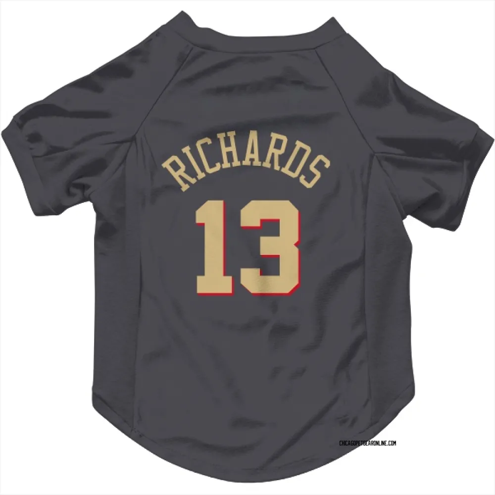 Chicago Bulls Nick Richards Gray Pet Jersey for Dog & Cat