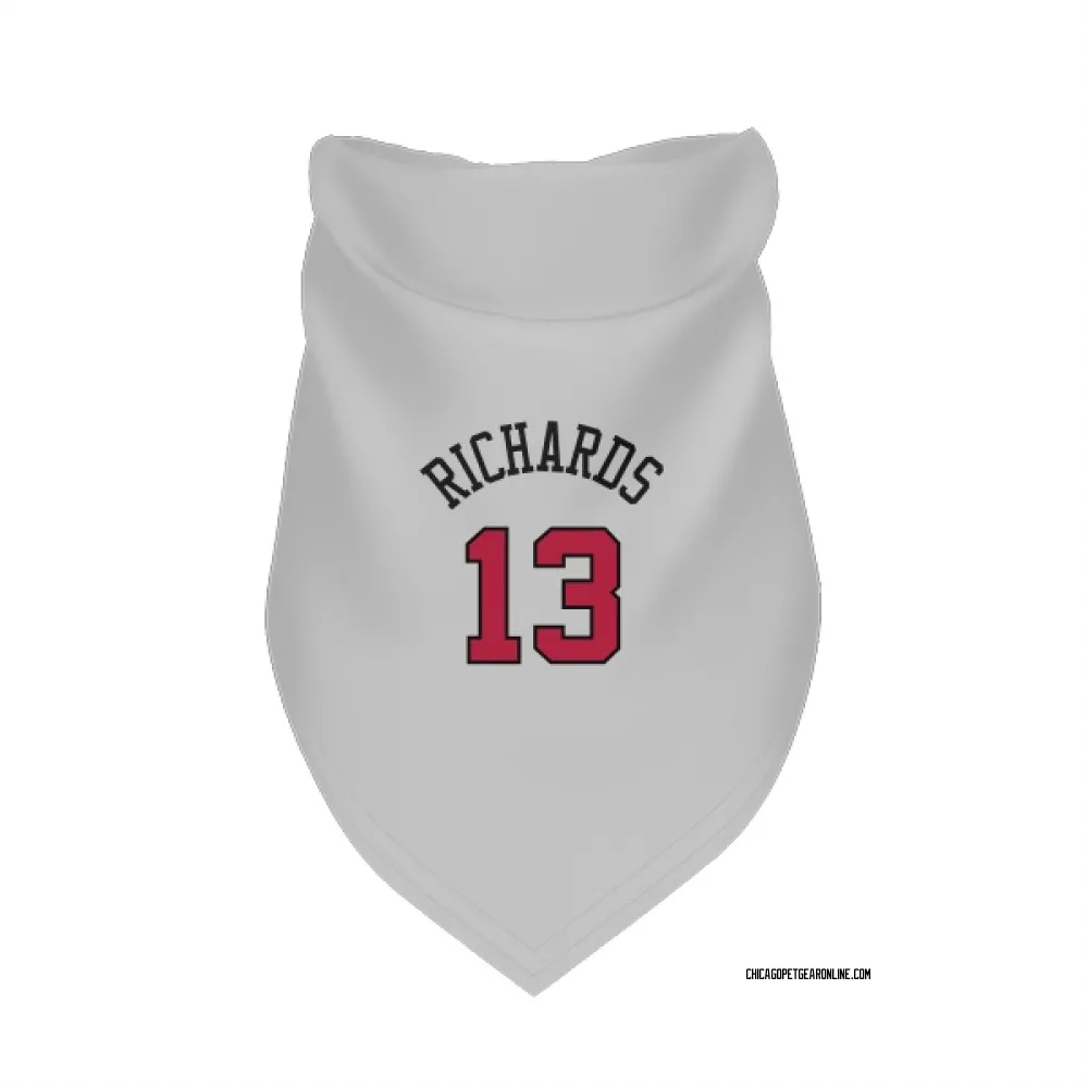 Chicago Bulls Nick Richards White Pet Bandana for Dog & Cat