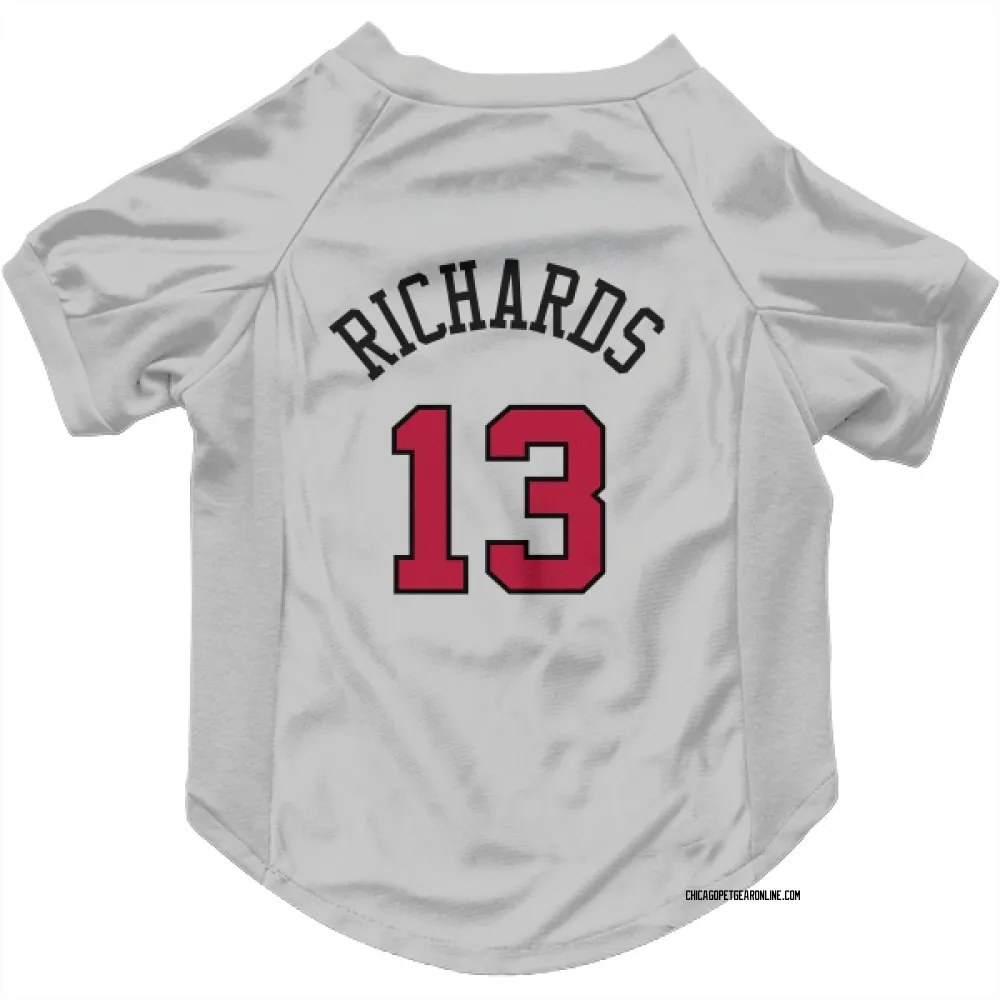 Chicago Bulls Nick Richards White Pet Jersey for Dog & Cat