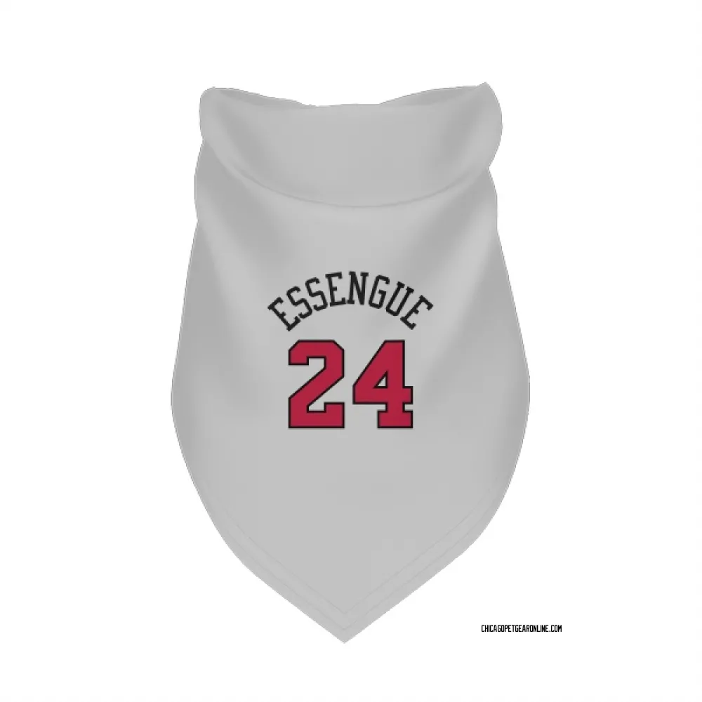 Chicago Bulls Noa Essengue White Pet Bandana for Dog & Cat