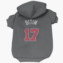 Chicago Bulls Onuralp Bitim Black Pet Hoodie for Dog & Cat