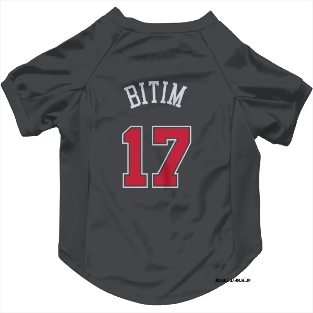 Chicago Bulls Onuralp Bitim Black Pet Jersey for Dog & Cat