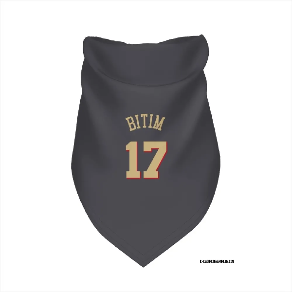 Chicago Bulls Onuralp Bitim Gray Pet Bandana for Dog & Cat