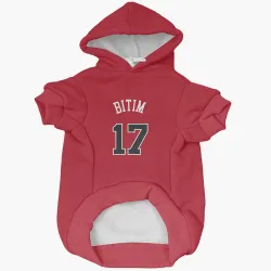 Chicago Bulls Onuralp Bitim Red Pet Hoodie for Dog & Cat