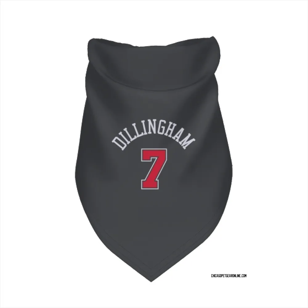 Chicago Bulls Rob Dillingham Black Pet Bandana for Dog & Cat