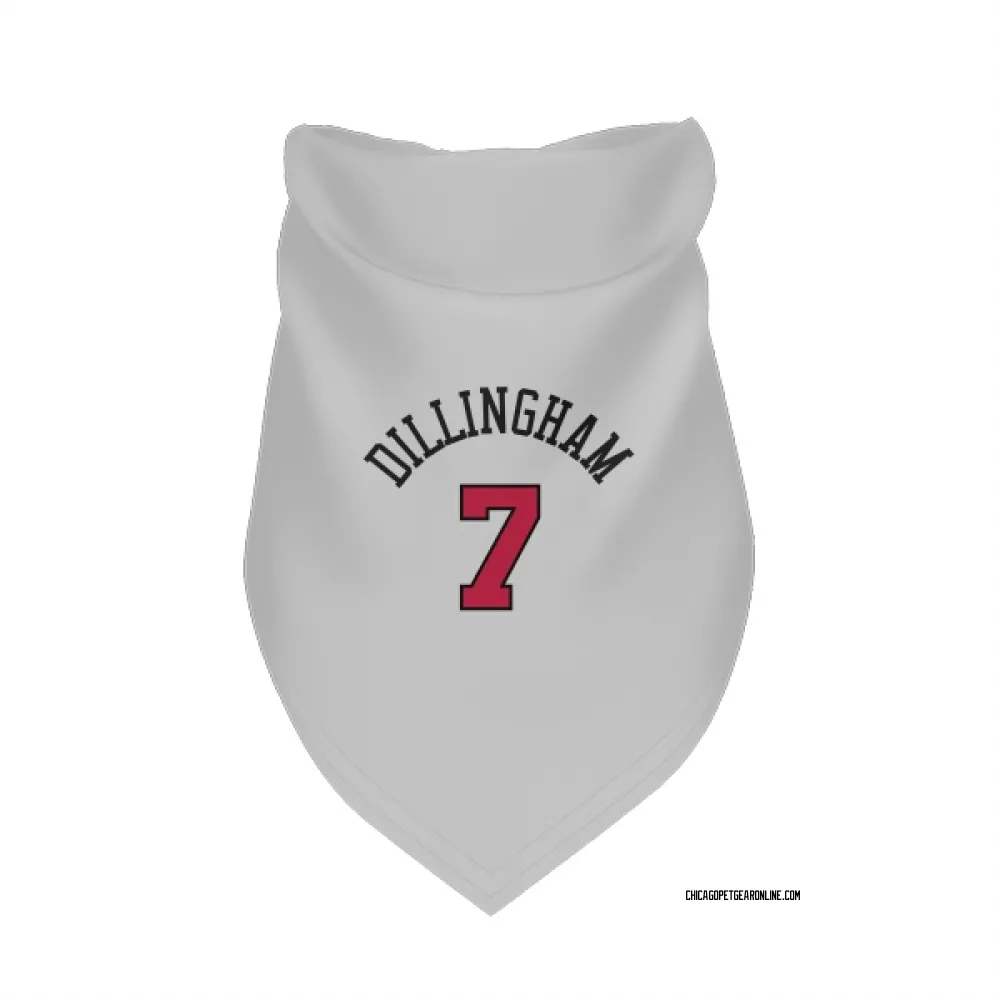 Chicago Bulls Rob Dillingham White Pet Bandana for Dog & Cat