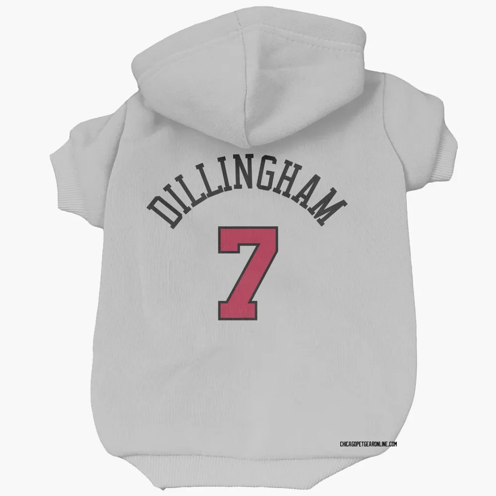 Chicago Bulls Rob Dillingham White Pet Hoodie for Dog & Cat