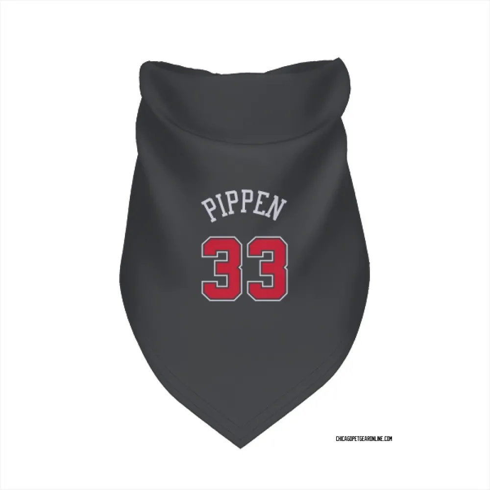 Chicago Bulls Scottie Pippen Black Pet Bandana for Dog & Cat