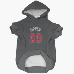 Chicago Bulls Scottie Pippen Black Pet Hoodie for Dog & Cat