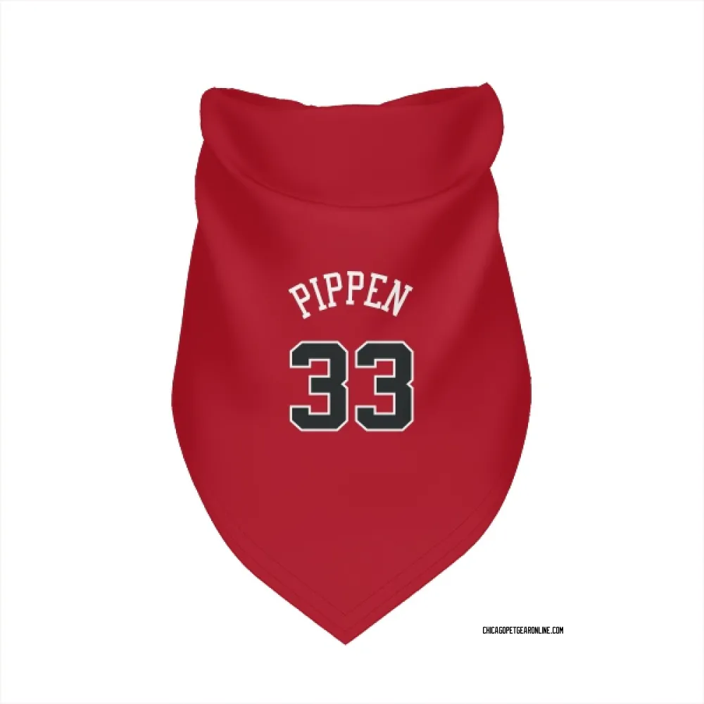 Chicago Bulls Scottie Pippen Red Pet Bandana for Dog & Cat