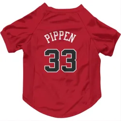Chicago Bulls Scottie Pippen Red Pet Jersey for Dog & Cat