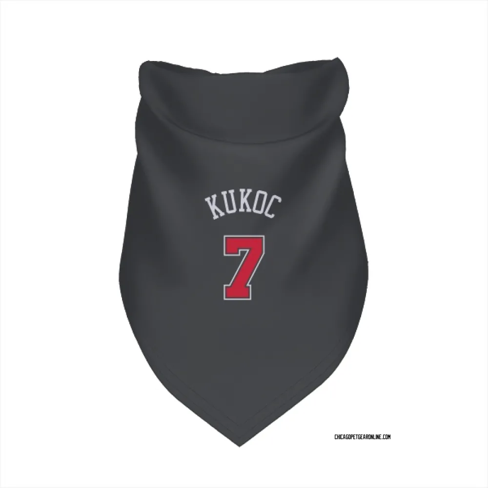 Chicago Bulls Toni Kukoc Black Pet Bandana for Dog & Cat