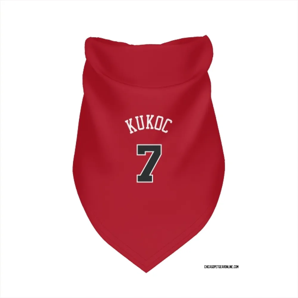 Chicago Bulls Toni Kukoc Red Pet Bandana for Dog & Cat
