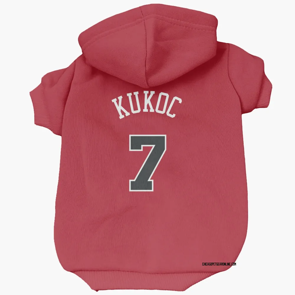 Chicago Bulls Toni Kukoc Red Pet Hoodie for Dog & Cat