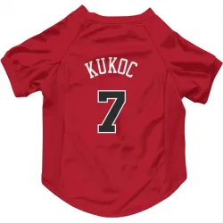 Chicago Bulls Toni Kukoc Red Pet Jersey for Dog & Cat