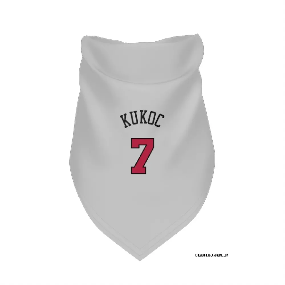 Chicago Bulls Toni Kukoc White Pet Bandana for Dog & Cat