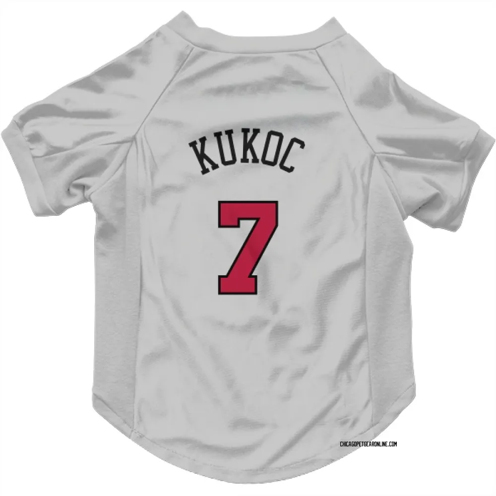 Chicago Bulls Toni Kukoc White Pet Jersey for Dog & Cat