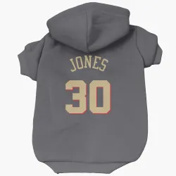 Chicago Bulls Tre Jones Gray Pet Hoodie for Dog & Cat