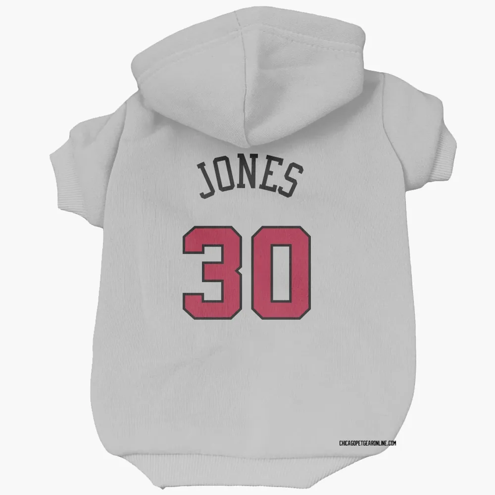 Chicago Bulls Tre Jones White Pet Hoodie for Dog & Cat