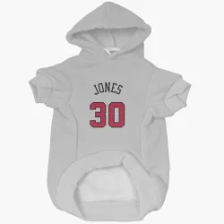 Chicago Bulls Tre Jones White Pet Hoodie for Dog & Cat