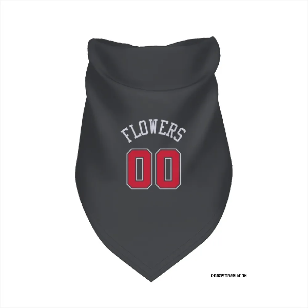 Chicago Bulls Trentyn Flowers Black Pet Bandana for Dog & Cat