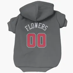 Chicago Bulls Trentyn Flowers Black Pet Hoodie for Dog & Cat