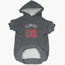 Chicago Bulls Trentyn Flowers Black Pet Hoodie for Dog & Cat