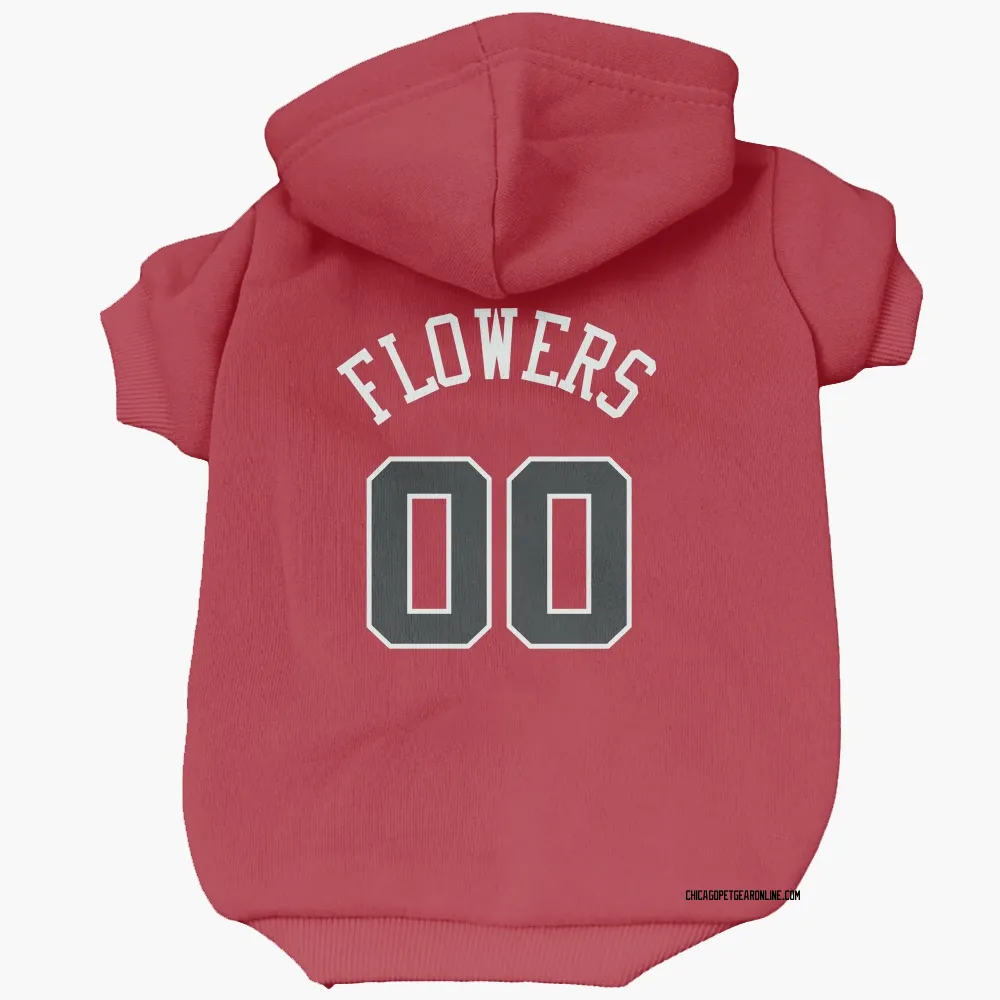 Chicago Bulls Trentyn Flowers Red Pet Hoodie for Dog & Cat