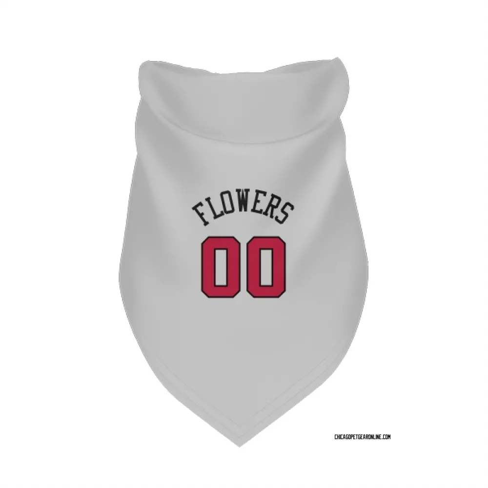 Chicago Bulls Trentyn Flowers White Pet Bandana for Dog & Cat